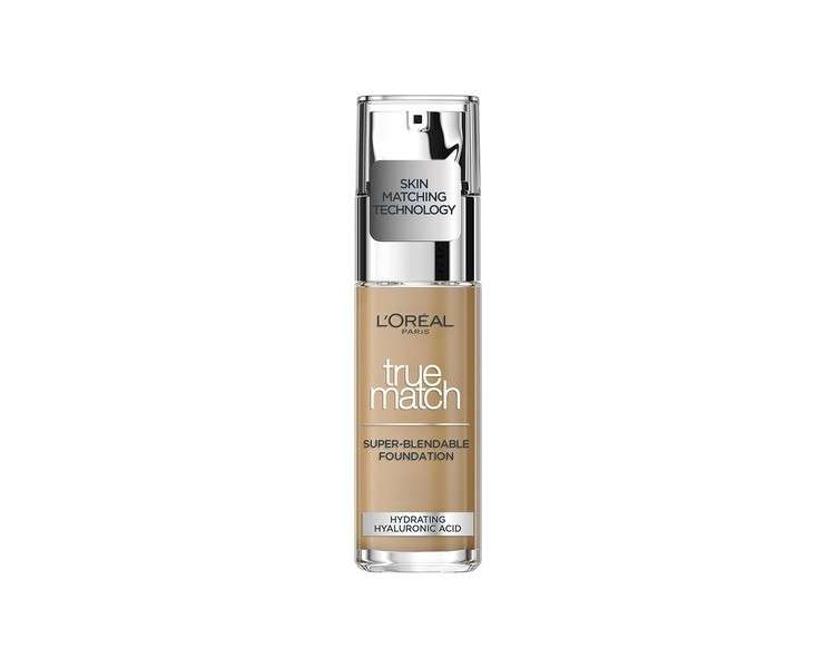 Oreal Ladies True Match Foundation, 7.W Golden Amber 30ml