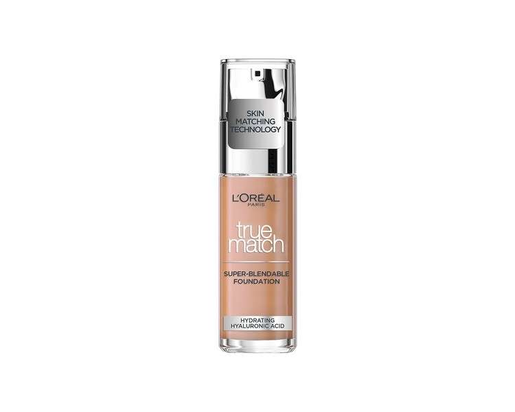 L'Oreal Paris True Match Liquid Foundation Skincare Infused with Hyaluronic Acid SPF 17 30ml 2C Rose Vanilla