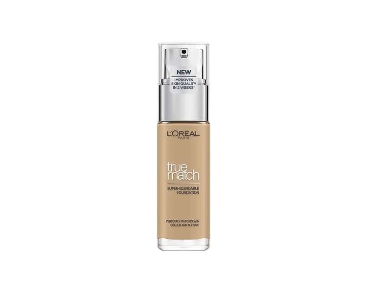 L'Oreal Paris Perfect Match Foundation Covering Makeup Perfect Blend Skin Tone and 24h Moisturizing Golden Beige