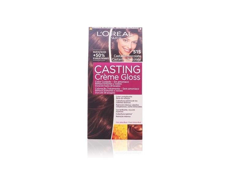 Loreal Paris  Ammonia-free color Casting Crème Gloss 515 Chocolate Brown 600g