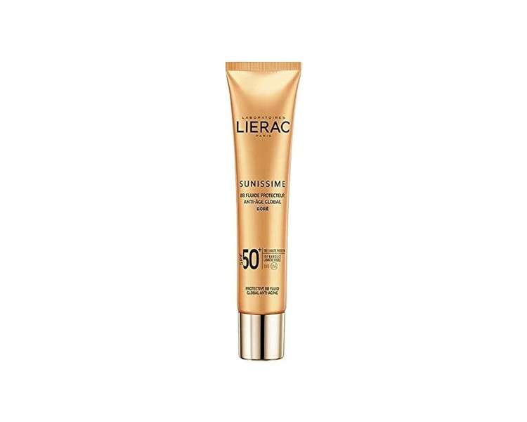 Lierac BB Cream Face SPF 50+ Anti-Aging UVB UVA Infrared Protection for All Skin Types 40ml Gold