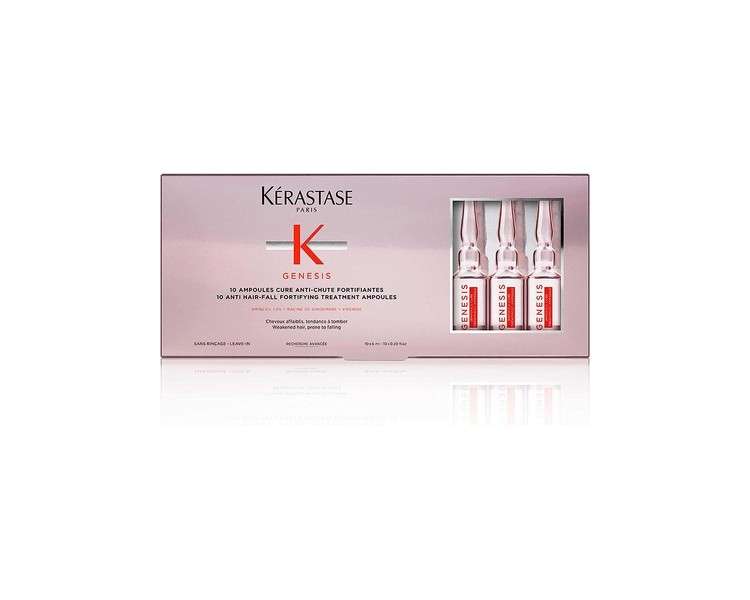 Kérastase Genesis Anti Hair-fall Strengthening Treatment with Ginger Root and Edelweiss Flower 10x6ml