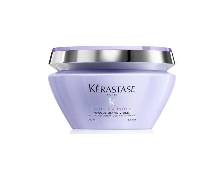 Kérastase Blond Absolu Anti-Brass Purple Hair Mask with Hyaluronic Acid and Edelweiss Flower 200ml
