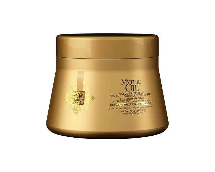 L'Oréal Mythic Oil Mask for Normal and Fine Hair 200ml