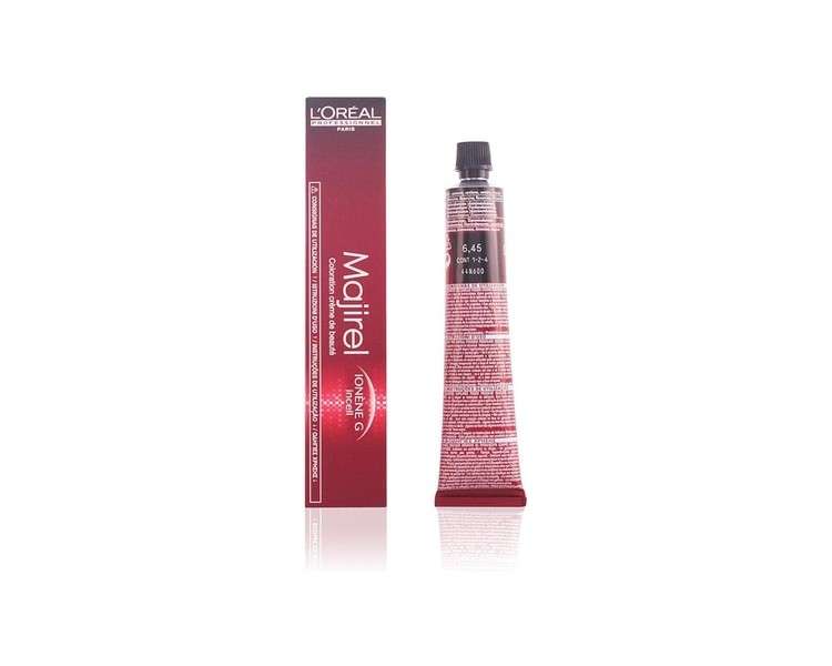 Loreal Majirel 6.45 Dark Blonde Copper Mahogany Cream Hair Color 50ml