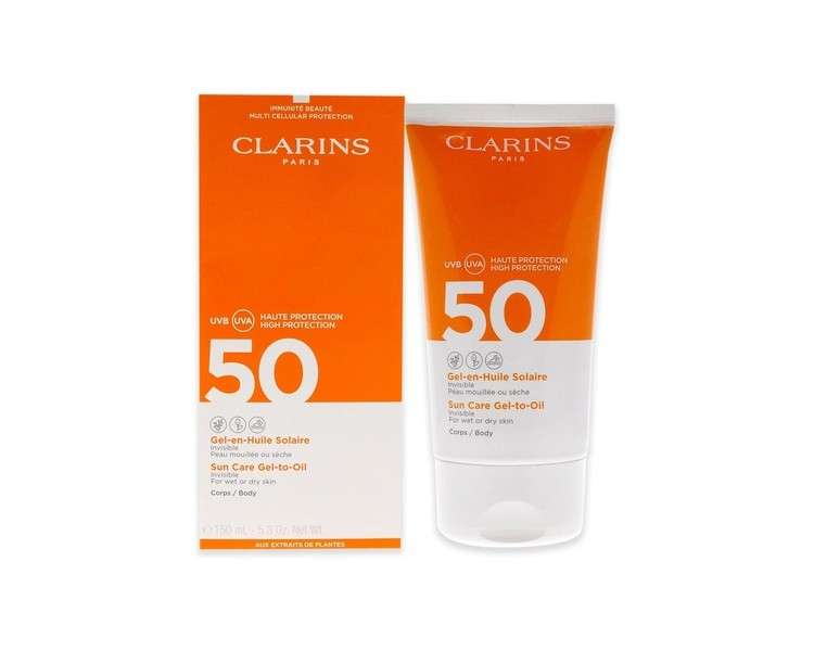 Clarins Sun Care Gel-To-Oil SPF50 150ml Black