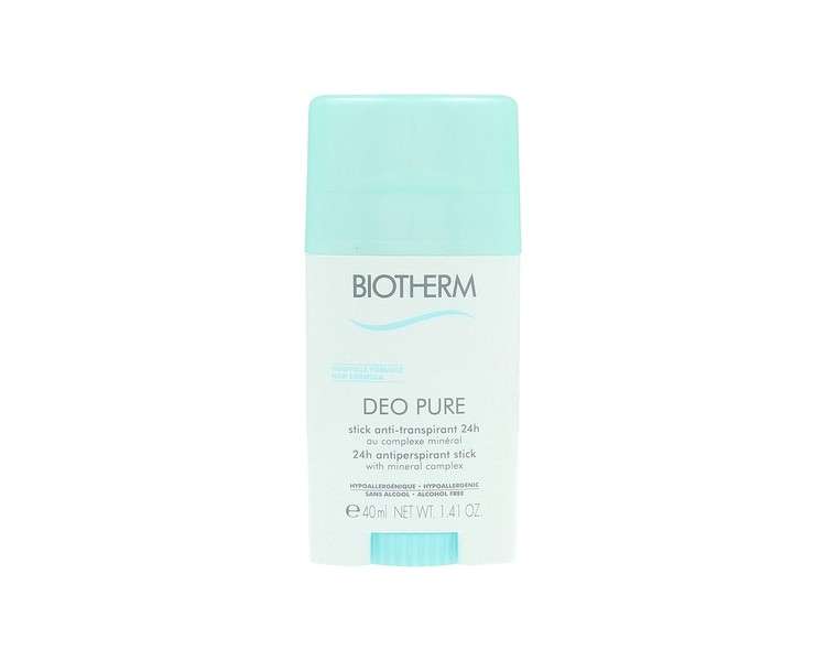 Biotherm Deo Pure 24H Antiperspirant Stick 40ml