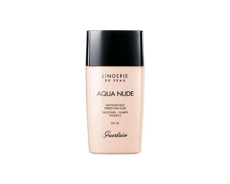 Guerlain Lingerie Peau Foundation Aqua Nude 06w Tres France Dore SPF 20