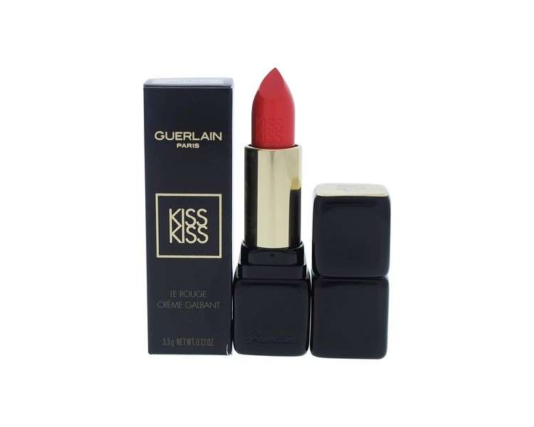 Guerlain Kisskiss Creamy Satin Finish Lipstick 344 Sexy Coral 3.5g