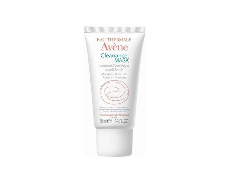 Avene Cleanance Mask Women Anti-Acne Removes Impurities for Oily Skin Type for All Skin Tones Paraben Free 50ml