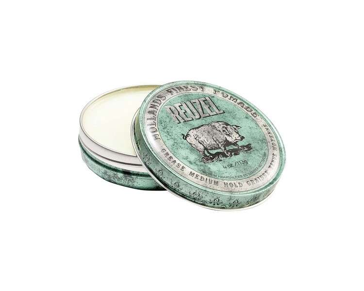 Reuzel Green Grease Medium Hold Pomade Hair Holding Wax For Men 113g