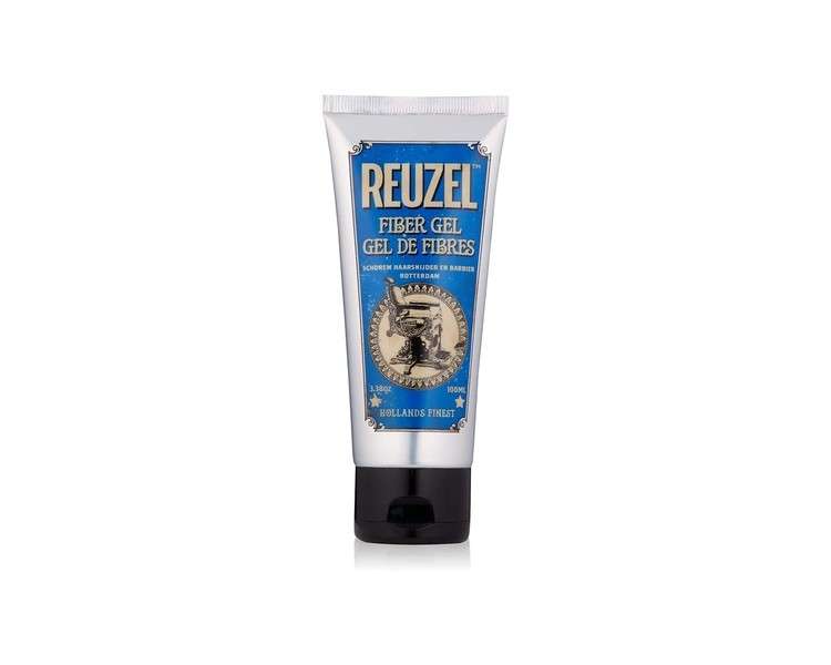 Reuzel Fiber Gel for Men Alcohol Free Formula Subtle Sugary Rum Fragrance Non Sticky and Flake Free Adds Fullness and Structure to the Hair Firm Holding Power Easy to Wash Away 100ml
