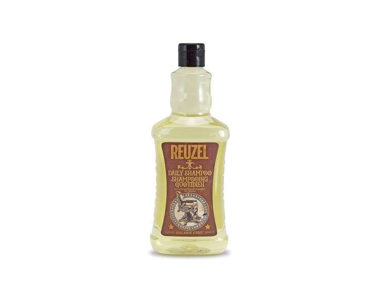 Reuzel Daily Shampoo Cleanses Hair and Scalp Ideal for All Hair Types and Frequent Use Balanced for Excellent Degreasing and Cleansing without Over Drying Features T4 Tonic Blend 1000ml