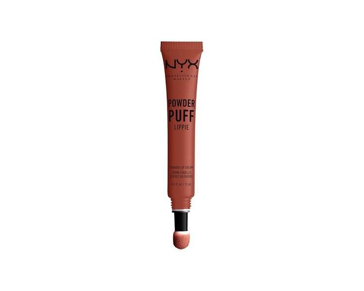 NYX PROFESSIONAL MAKEUP Powder Puff Lippie Lip Cream Liquid Lipstick - Teacher's Pet Orange Brown 1 Count