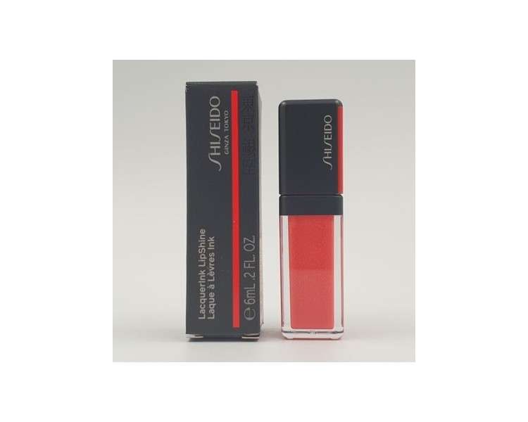 Shiseido LacquerInk Lip Shine Lipgloss 6ml No. 306 Coral Spark