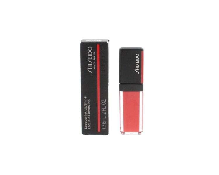 Shiseido LacquerInk Lipstick 305 Red Shimmering Glossy Moisturizing Lipstick