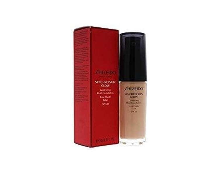 Shiseido Synchro Skin Glow Luminizing Fluid Foundation Rose3 30ml