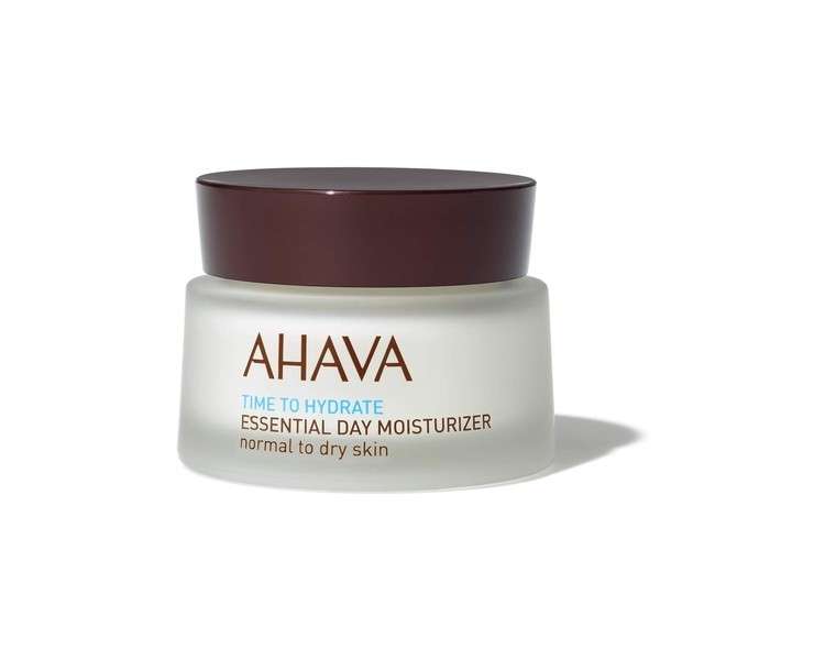 AHAVA Essential Day Moisturizer for Normal to Dry Skin Hydrating Cream with Dead Sea Minerals 50ml