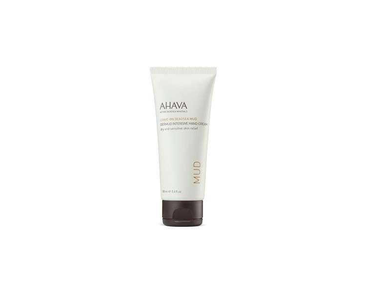 AHAVA Dermud Intensive Hand Cream - Hydrates, Soothes, Relieves Dry & Sensitive Hands - 3.4 Fl.Oz