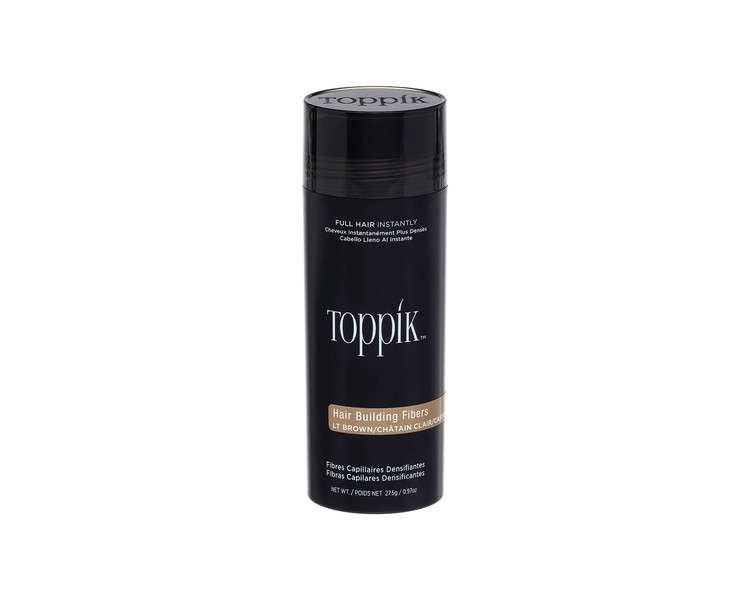 Toppik Hair Fibers Light Brown Natural Keratin Fibers for Fuller Looking Hair 27.5g - Single Pack