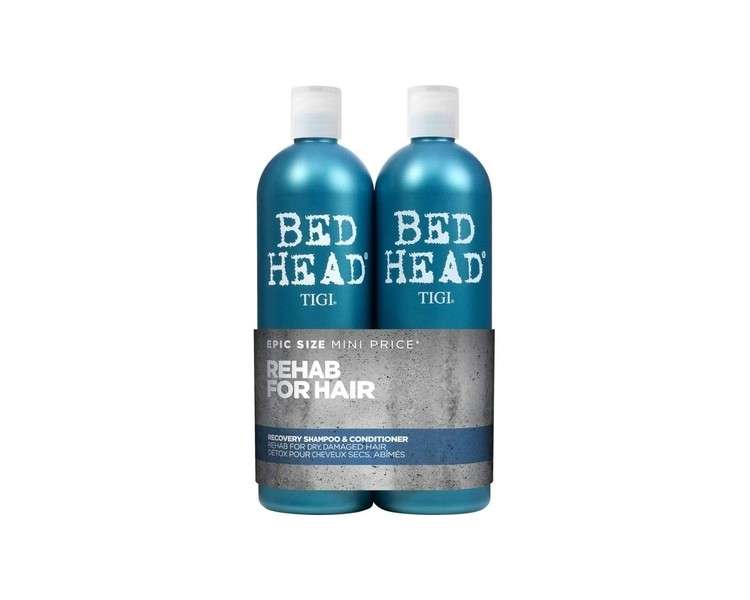 Bed Head by TIGI Recovery Shampoo and Conditioner Set Professional Moisturizing Hair Repair Treatment 2x750ml