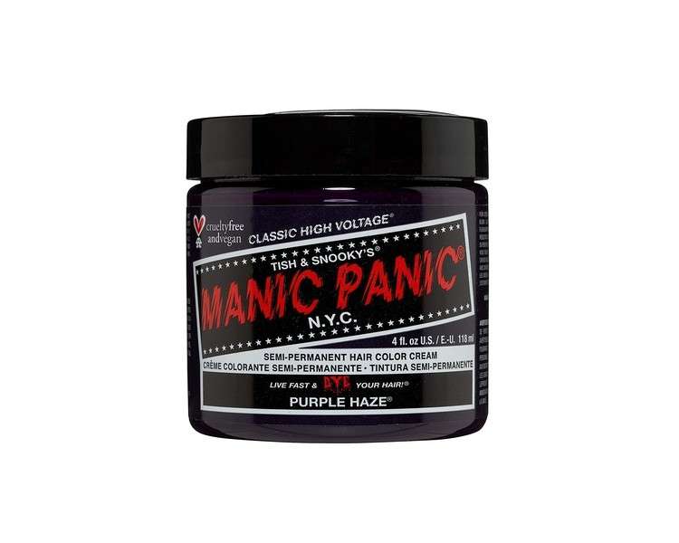 Manic Panic Purple Haze Classic Creme Vegan Cruelty Free Semi Permanent Hair Dye 118ml