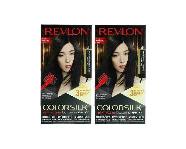 Revlon Colorsilk Buttercream Lasting Color Brown Black Hair Colour 20N 126.8ml