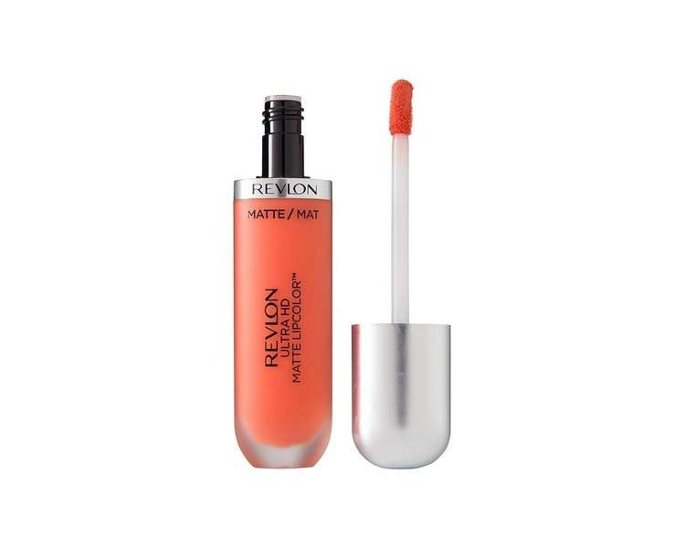 Revlon Ultra HD Matte Lipcolor Velvety Lightweight Matte Liquid Lipstick in Red/Coral Flirtation