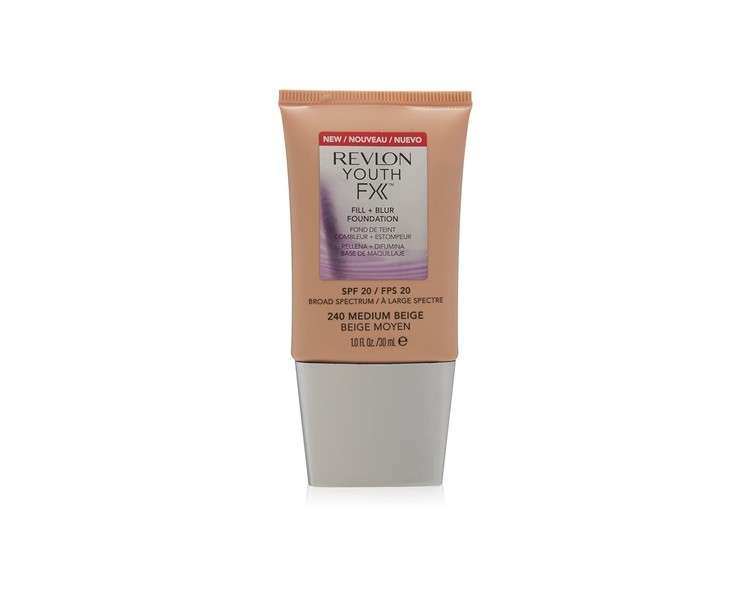 Revlon Youth FX Fill + Blur Foundation SPF20 Medium Beige 30ml