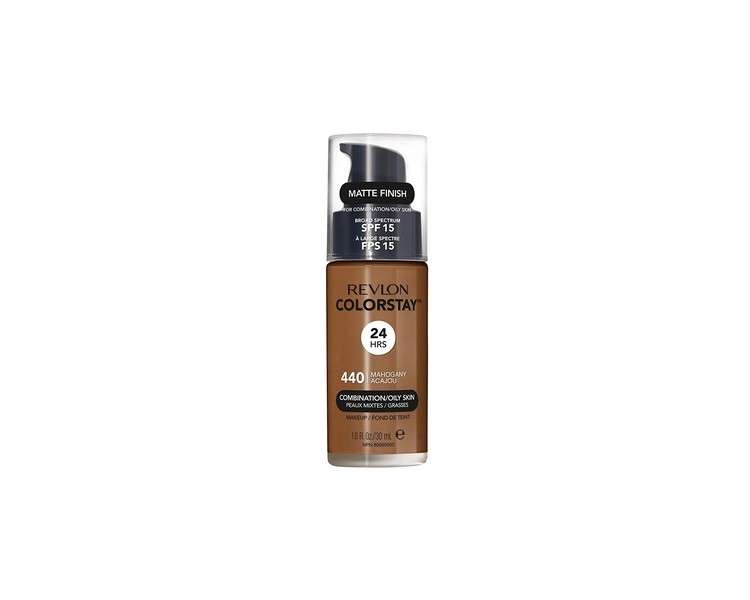 Revlon Colorstay Matte Finish Foundation Spf15 440 Mahogany 30ml