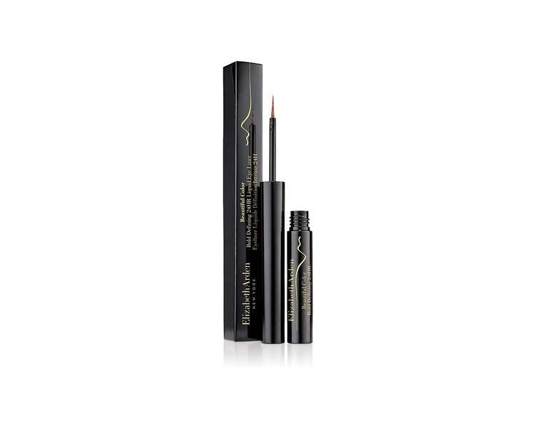 Elizabeth Arden Beautiful Color Bold Defining Liquid Eye Liner Dark Valentine