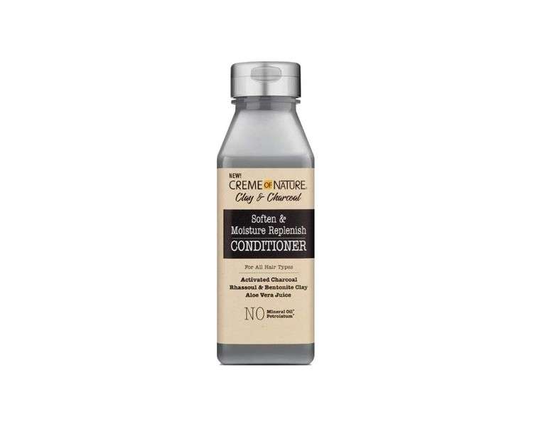 Creme of Nature Clay & Charcoal Soften & Moisture Replenish Conditioner 355ml