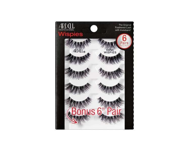 ARDELL Professional Demi Wispies Black Human Hair False Eyelashes 5 Pairs - Style G