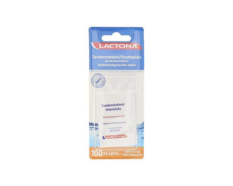 LACTONA Inter Sticks Mint Double Ended Toothpicks