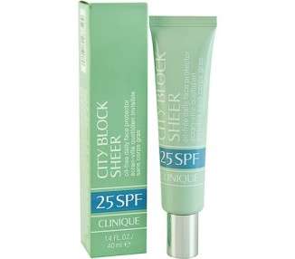 Clinique City Block Sheer SPF 25 Oil Free Daily Face Protector 40ml