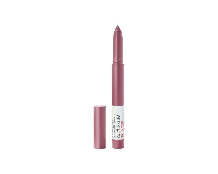 Maybelline Superstay Matte Ink Crayon Longlasting Pink Plum Lipstick with Precision Applicator 1.5g