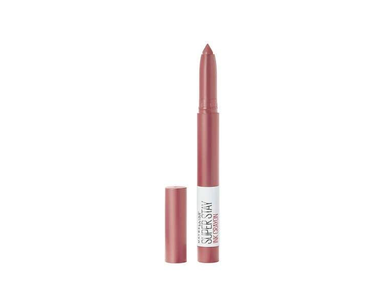 Maybelline Superstay Matte Ink Crayon Longlasting Nude Lipstick with Precision Applicator 15 Lead The Way 1 Count