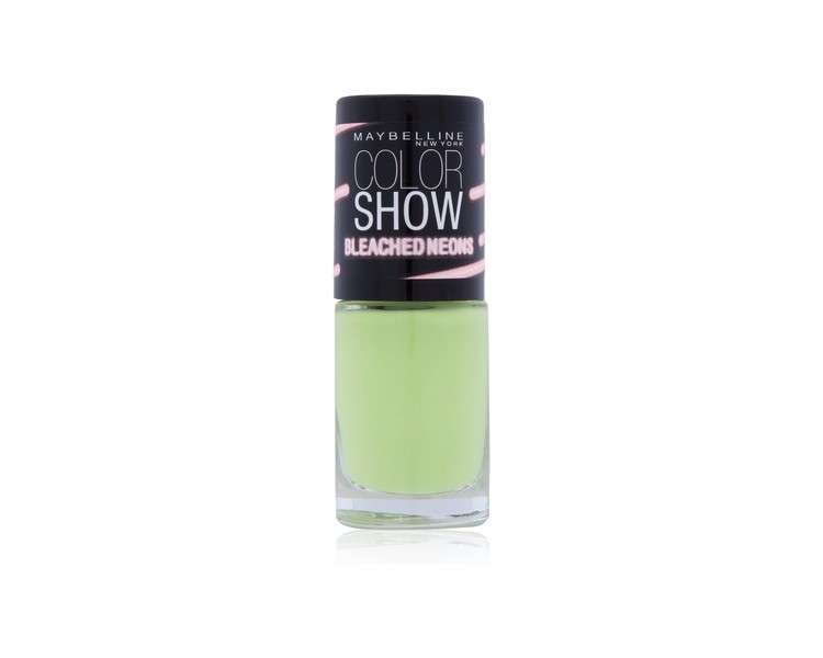 Maybelline New York Color Show Bleached Neon's Nail Polish 244 Chic Chartrevse 7ml