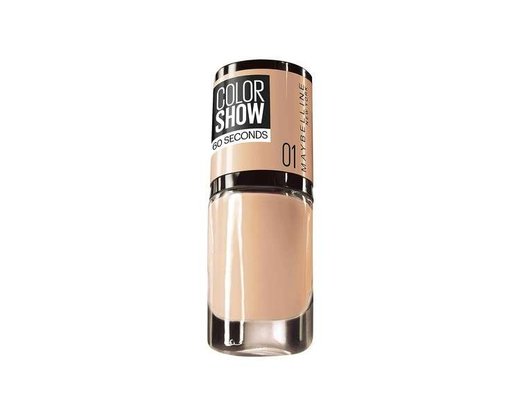 Maybelline Color Show Nail Polish Number 1 Go Bare