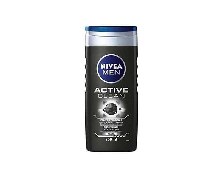 Nivea Men Active Clean Shower Gel 250ml