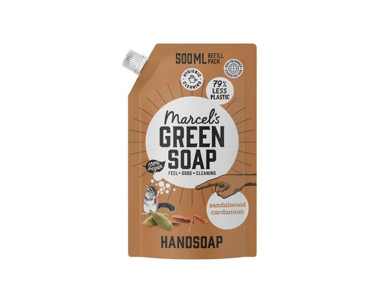 Marcel's Green Soap Hand Soap Refill Sandalwood & Cardamom 500ml