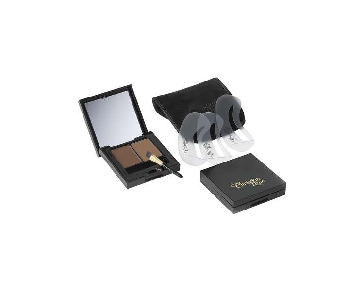 Christian Faye Eyebrow Make Up Duo Dark Brown