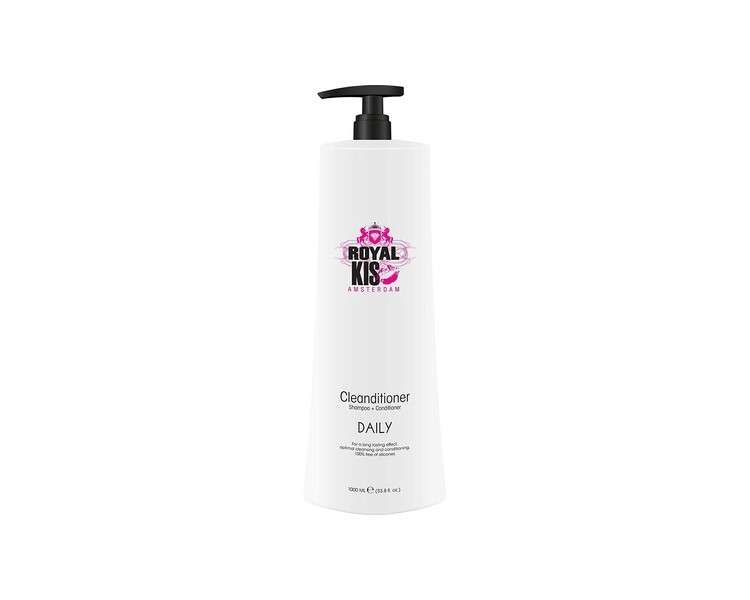 Royal KIS Daily Cleanditioner 2 in 1 Shampoo & Conditioner 1000ml Daily Use All Hair Types No Silicone