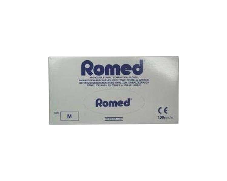 Romed Vinyl Non-Sterile Powdered Gloves M