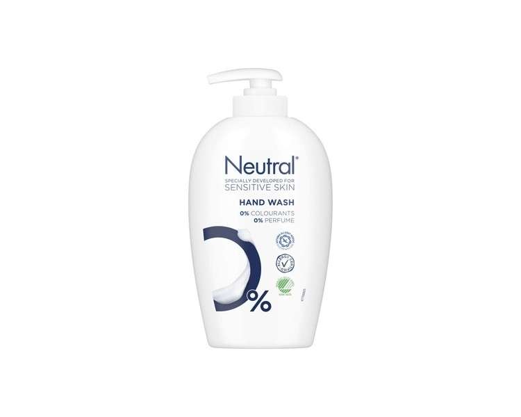 Neutral Hypoallergenic Liquid Soap for Sensitive and Reactive Skin 250ml