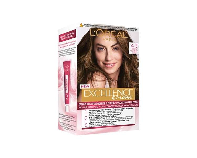 Loreal Excellence 4.3 Medium Golden Brown