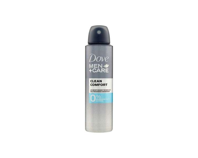 Dove 0% Men Clean Comfort Deodorant Spray 150ml