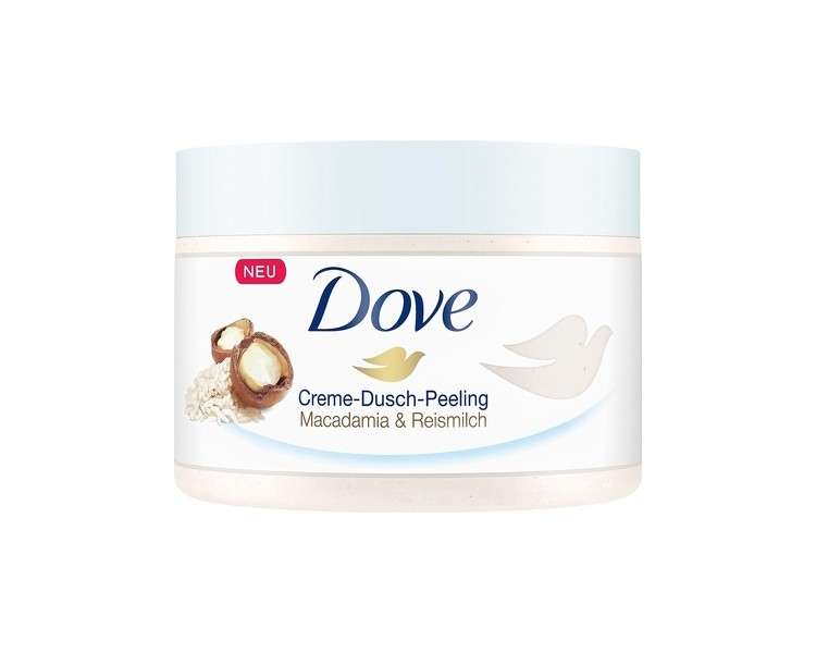 Dove Exfoliating Macadamia & Rice Milk Body Scrub 225ml