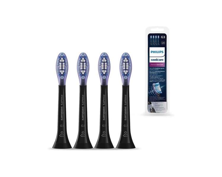 Philips Sonicare G3 Premium Gum Care HX9054 4 Toothbrush Heads - Colour: Black