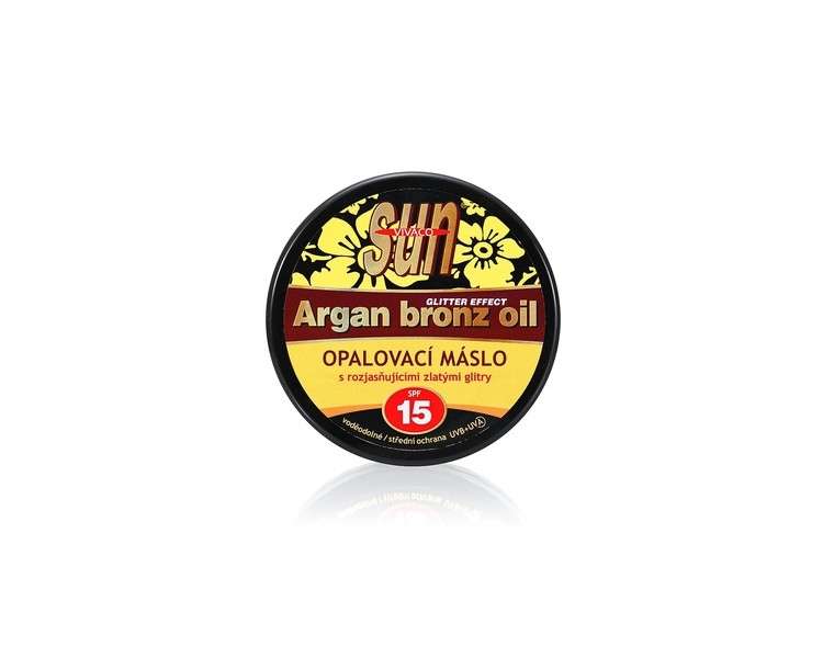 Vivaco Sun Argan Bronz Oil Glitter Effect SPF15